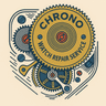 Chrono watch repair service logo
